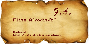 Flits Afrodité névjegykártya